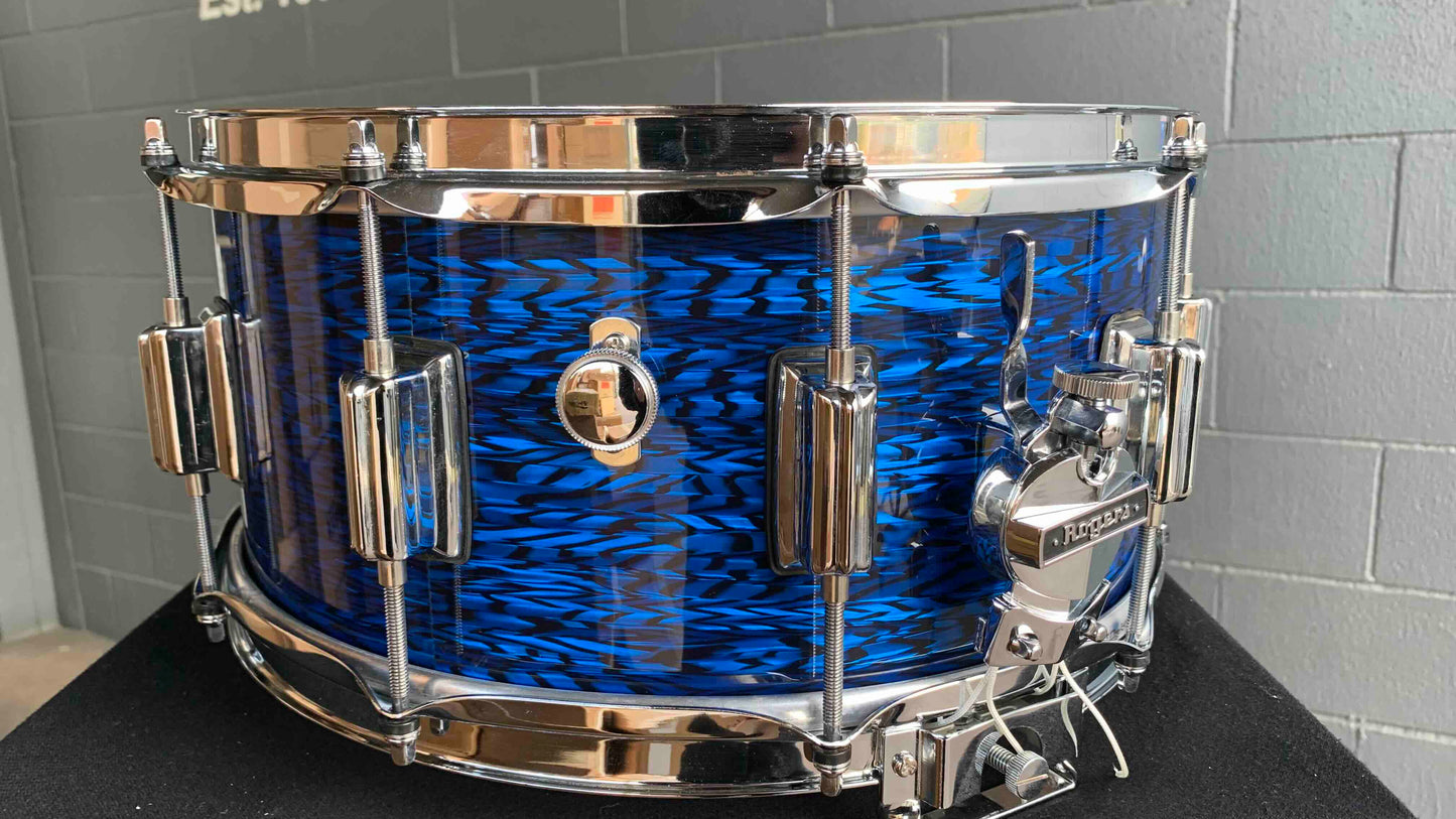 Rogers Custom-Built 6.5x14 Dyna-Sonic Snare Drum in Blue Onyx