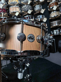 ~ONE OF A KIND PROTOTYPE~ DW Collector's Series Cherry SonicPly 7-Piece 8/10/12/14/16/22 Drum Kit Set in Natural Satin Oil w/ Chrome Hardware & Matching 6.5x14 Snare Drum