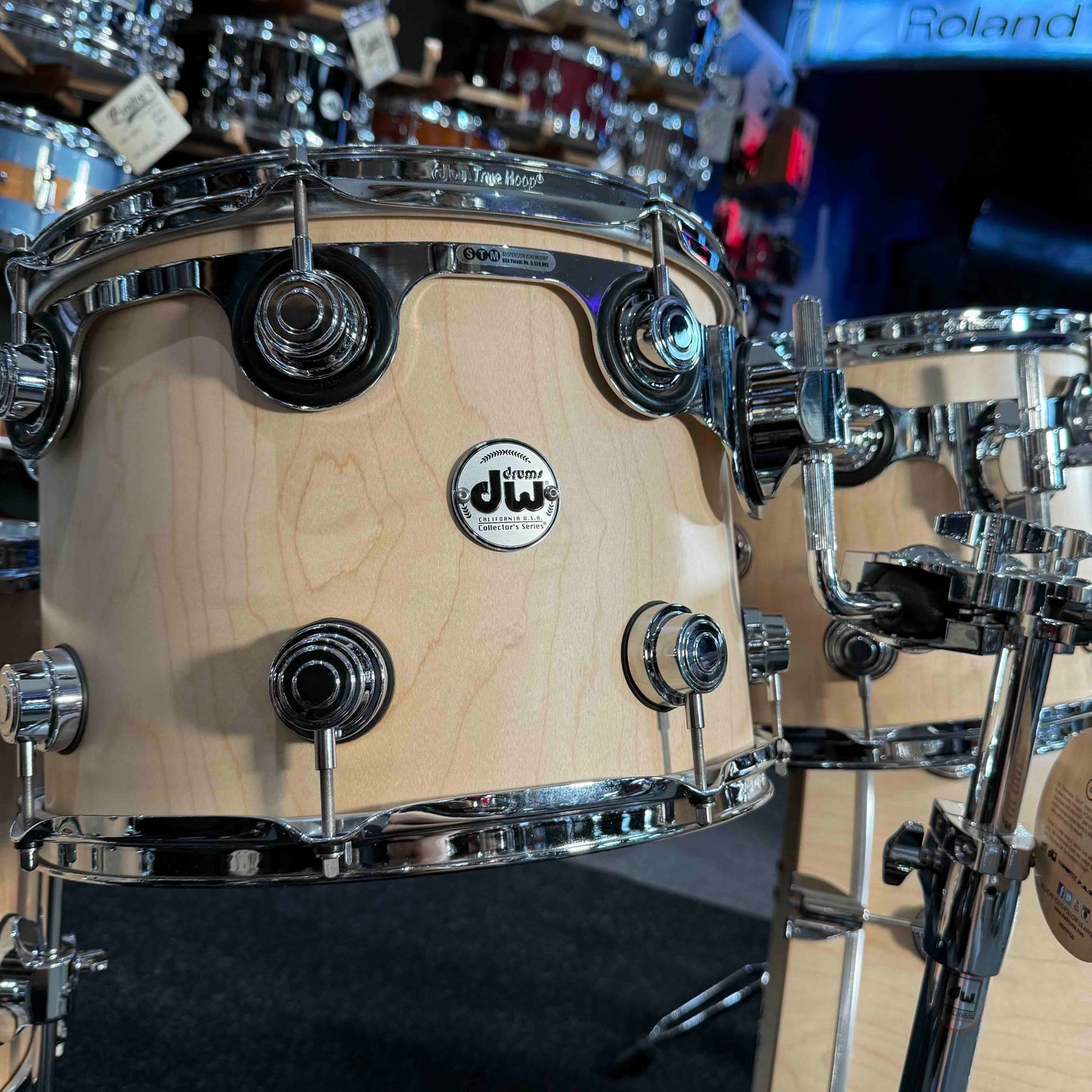 ~WOW!~ Collector's Series SonicPly Maple/Aluminum Hybrid 7-Piece 10/12/13/14/15/16/22 Drum Kit Set in Natural Satin Oil with Chrome Hardware (Store Demo)