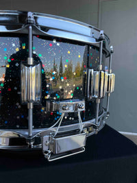 ~NEW~ Rogers 37MG Dyna-Sonic 6.5x14 Custom Built Snare Drum in Mardi Gras Lacquer