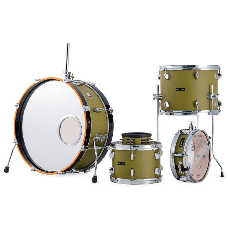 ~NEW~ Dixon PODL520OG Little Roomer 5-Piece Drum Kit Set in Olive Green *IN STOCK*