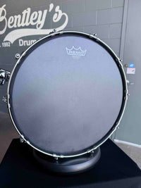 ~NEW!~ 2026 Dunnett 8-Lug StereoPly Maple/Poplar Hybrid 7x14 Snare Drum in Gloss Black Lacquer w/ CR Hoops & Dunnett Bag