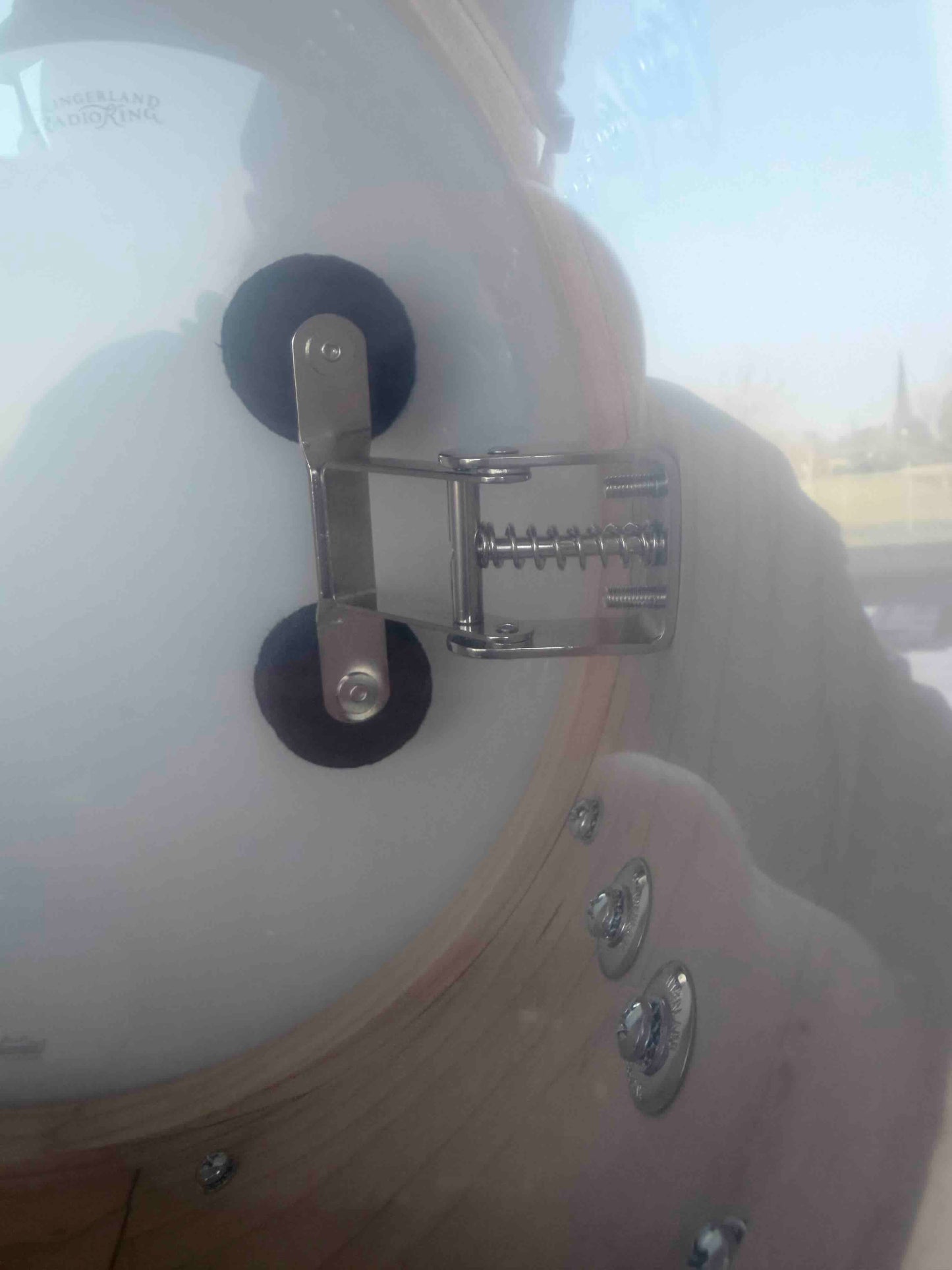 ~NEW!~ Slingerland RadioKing Solid Shell Maple 7x14 Snare Drum in Black Diamond Pearl with Nickel Hardware