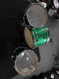 ~WOW!~ Ludwig Classic Maple FAB 3-Piece 13/16/22 Drum Kit Set in Green Sparkle
