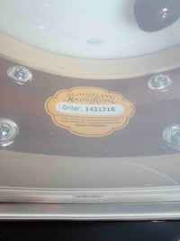 ~NEW!~ Slingerland RadioKing Artist Mahogany/Poplar 5.5x14 Snare Drum in White Marine Pearl with Nickel Hardware