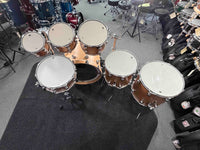 ~ONE OF A KIND PROTOTYPE~ DW Collector's Series Cherry SonicPly 7-Piece 8/10/12/14/16/22 Drum Kit Set in Natural Satin Oil w/ Chrome Hardware & Matching 6.5x14 Snare Drum