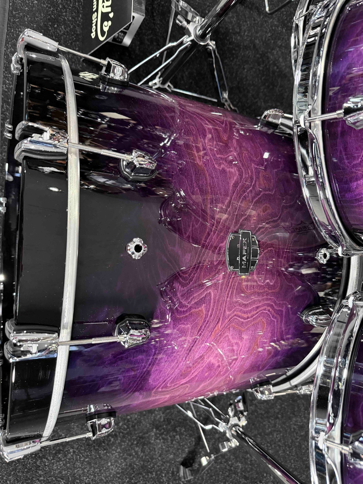 ~NEW~ Mapex SR529XUZXP Saturn VI Rock 4-Piece 10/12/16/22 Drum Kit Set in Royal Purple Burst Gloss Lacquer