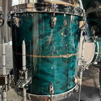 ~WOW!~ TAMA STAR Bubinga 10-Piece Double-Bass Drum Kit Set in Wild Sea Blue Bosse Gloss Lacquer with Dual Inlay