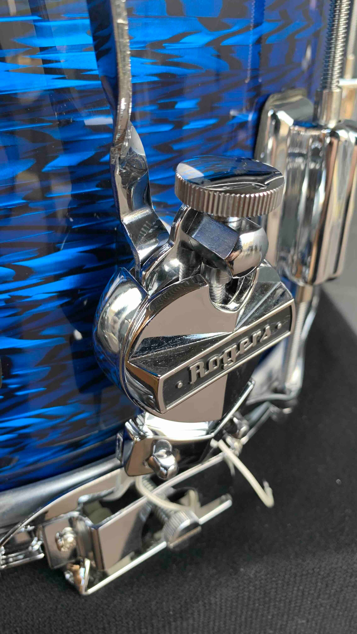 Rogers Custom-Built 6.5x14 Dyna-Sonic Snare Drum in Blue Onyx