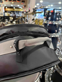 ~NEW!~ Bentley's Drum Shop Custom 6.5x14 Snare Drum Bag with Graphite Silver Rugged Straps (Made in the USA!)