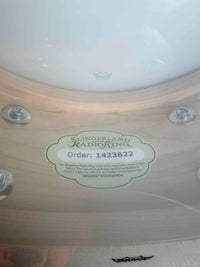 ~NEW!~ Slingerland RadioKing Solid Shell Maple 5.5x14 Snare Drum in Maroon Glass Glitter with Nickel Hardware