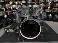 ~RARE~ DW Performance Series 5-Piece 10/12/16/22 Drum Kit Set in Satin Black Lacquer w/ Matching 6.5x14 Snare Drum