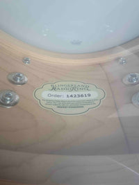 ~NEW!~ Slingerland RadioKing Solid Shell Maple 7x14 Snare Drum in Gold Glass Glitter with Nickel Hardware