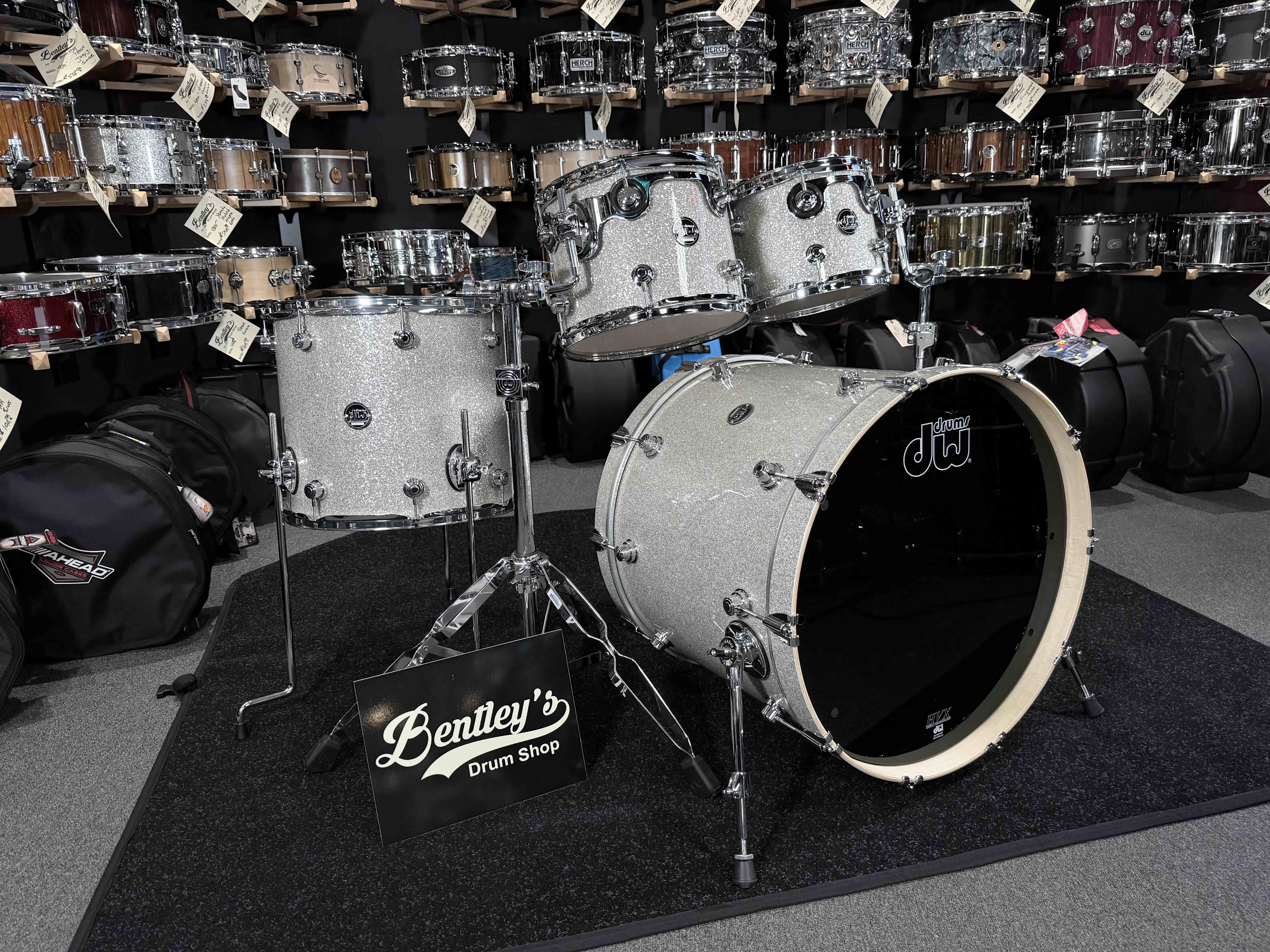 ~LIMITED EDITION~ DW Performance Series 4-Piece 10/12/16/22 Drum Kit Set in Broken Glass FinishPly *IN STOCK*