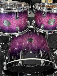 Mapex Saturn VI Maple/Walnut Hybrid 5-Piece 8/10/12/16/22 Drum Kit Set in Royal Purple Burst Gloss Lacquer (Displayed at 2026 NAMM Show!)