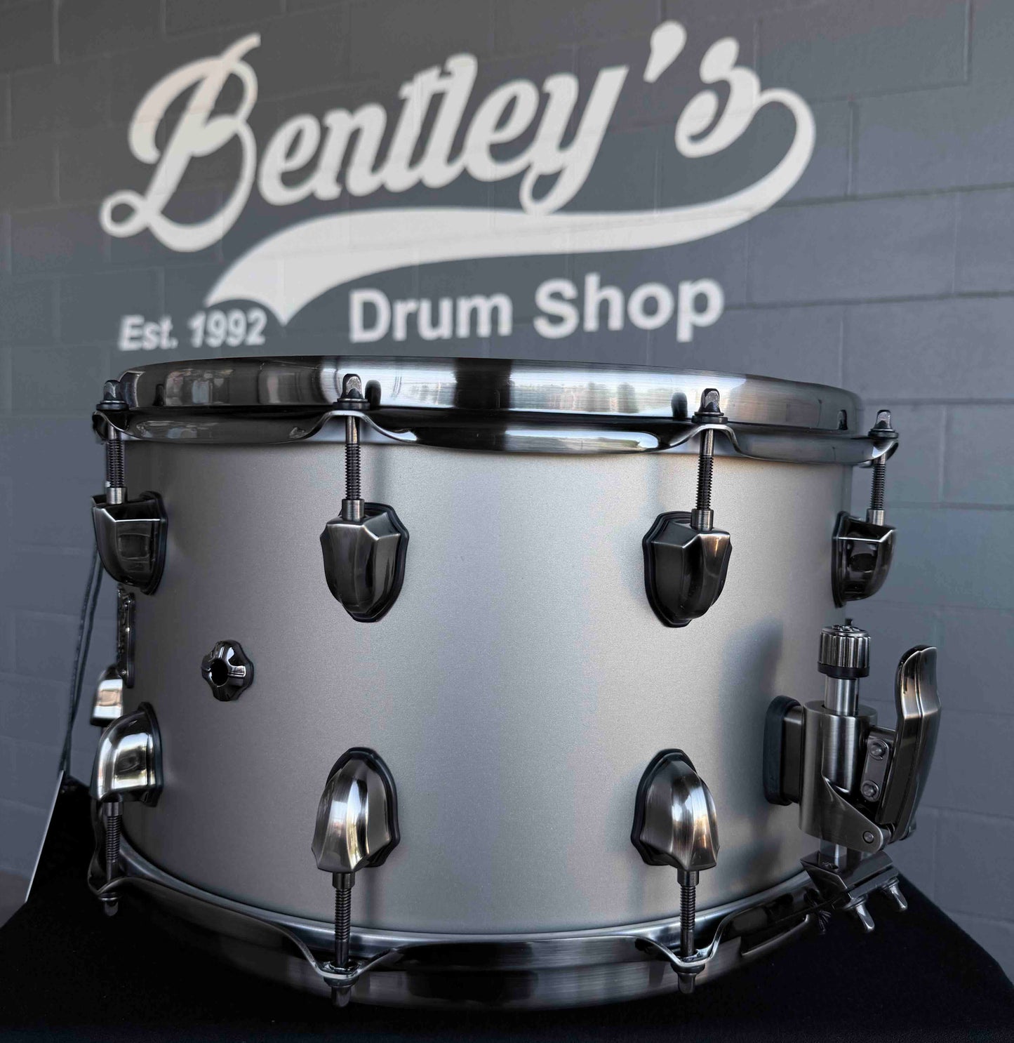 ~NEW!~ Mapex Artist Collection Aquiles Priester Signature 'PsychOctopus' 8x14 Maple/Padauk Hybrid Snare Drum in Gun Metal Grey Lacquer with Brushed Black Nickel Hardware *IN STOCK*