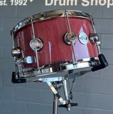 DW Collector's Series 7x14" Pure Purpleheart 10-Lug Snare Drum in Natural Gloss Lacquer w/ Chrome Hardware