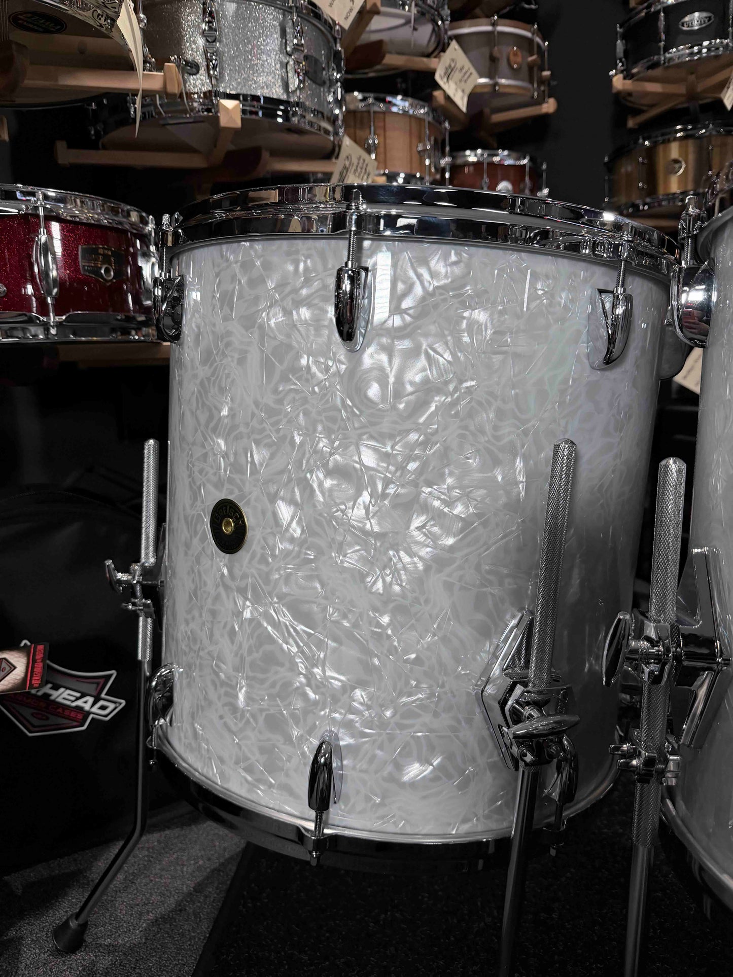 ~WOW!~ Gretsch USA Custom 6-Piece 8/10/12/14/16/20 Drum Kit Set in 60's Marine Pearl Nitron