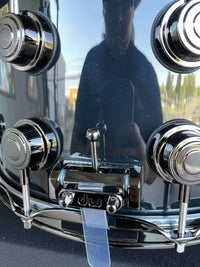 DW Collector's Series 333 Pure Maple 8x14 Snare Drum in Gloss Black FinishPly with Black Nickel Hardware