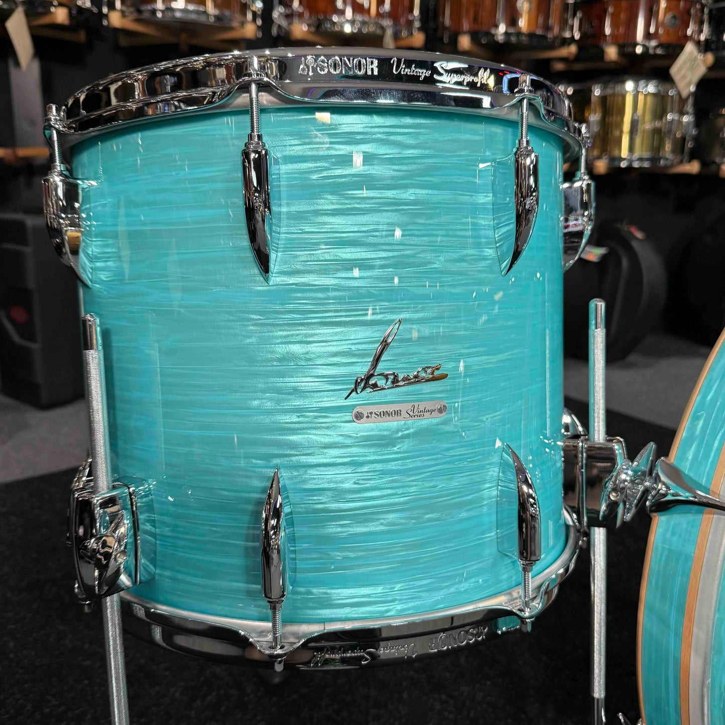 ~WOW!~ SONOR Vintage Series 3-Piece 12/14/20 Drum Kit Set in California Blue