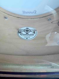 ~NEW!~ 2026 Dunnett 8-Lug StereoPly Maple/Poplar Hybrid 7x14 Snare Drum in Matte Metallic Purple w/ CR Hoops & Dunnett Bag