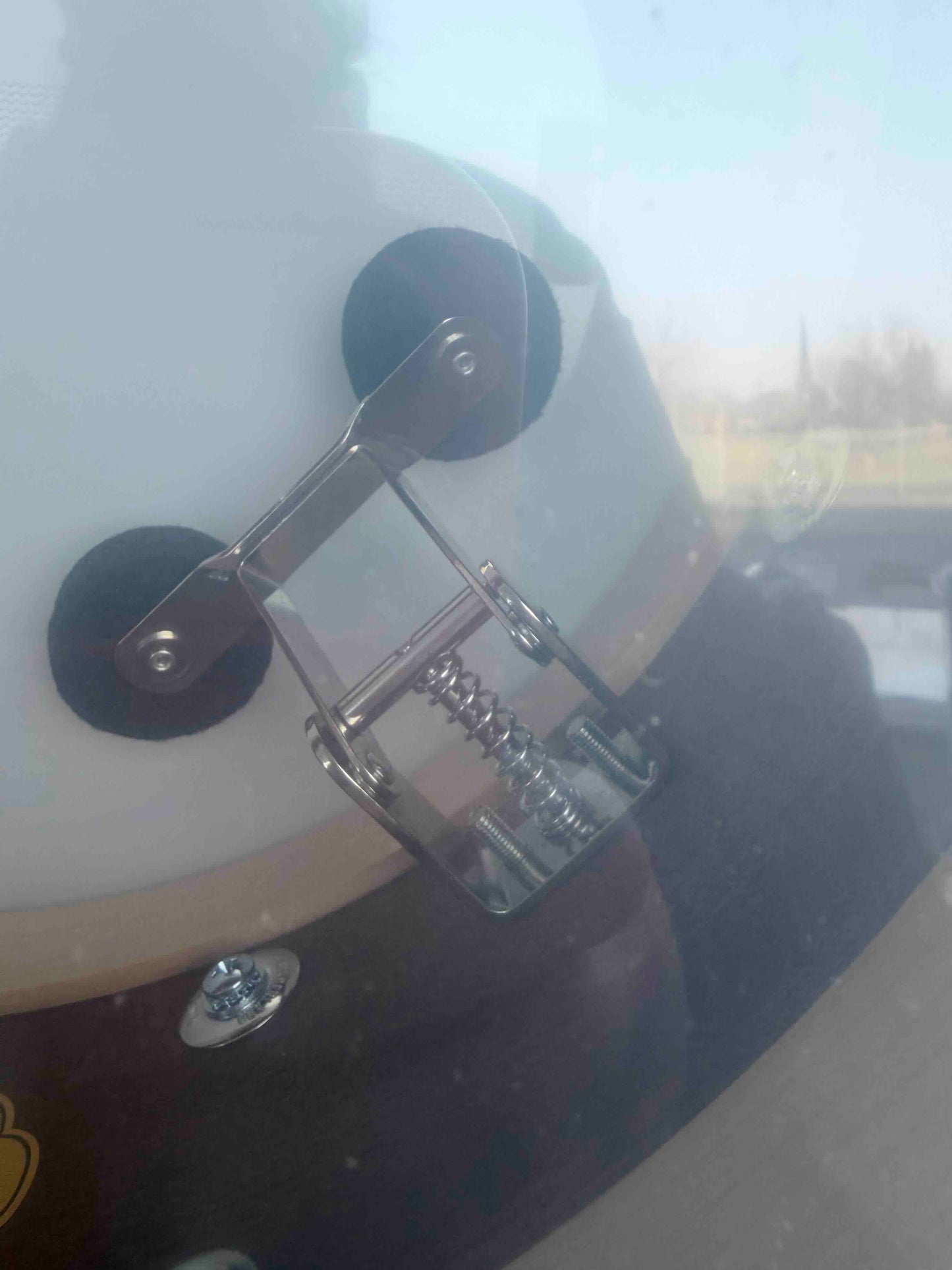 ~NEW!~ Slingerland RadioKing Artist Mahogany/Poplar 5.5x14 Snare Drum in White Marine Pearl with Nickel Hardware