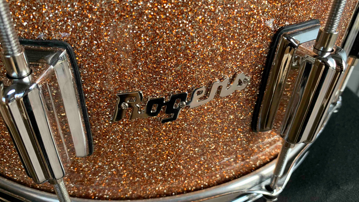 ~LIMITED EDITION~ Rogers Custom-Built 6.5x14 Dyna-Sonic Snare Drum in Champagne Sparkle Lacquer