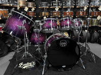 ~WOW!~ Mapex Saturn VI Maple/Walnut Hybrid 6-Piece 8/10/12/16/18/22 Drum Kit Set in Royal Purple Burst Gloss Lacquer (Displayed at 2026 NAMM Show!)
