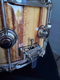 ~WOW!~ DW Collector's Series 333 Pure Maple 7x14 Snare Drum in Natural Gloss Lacquer over Exotic African Chechen with Chrome Hardware