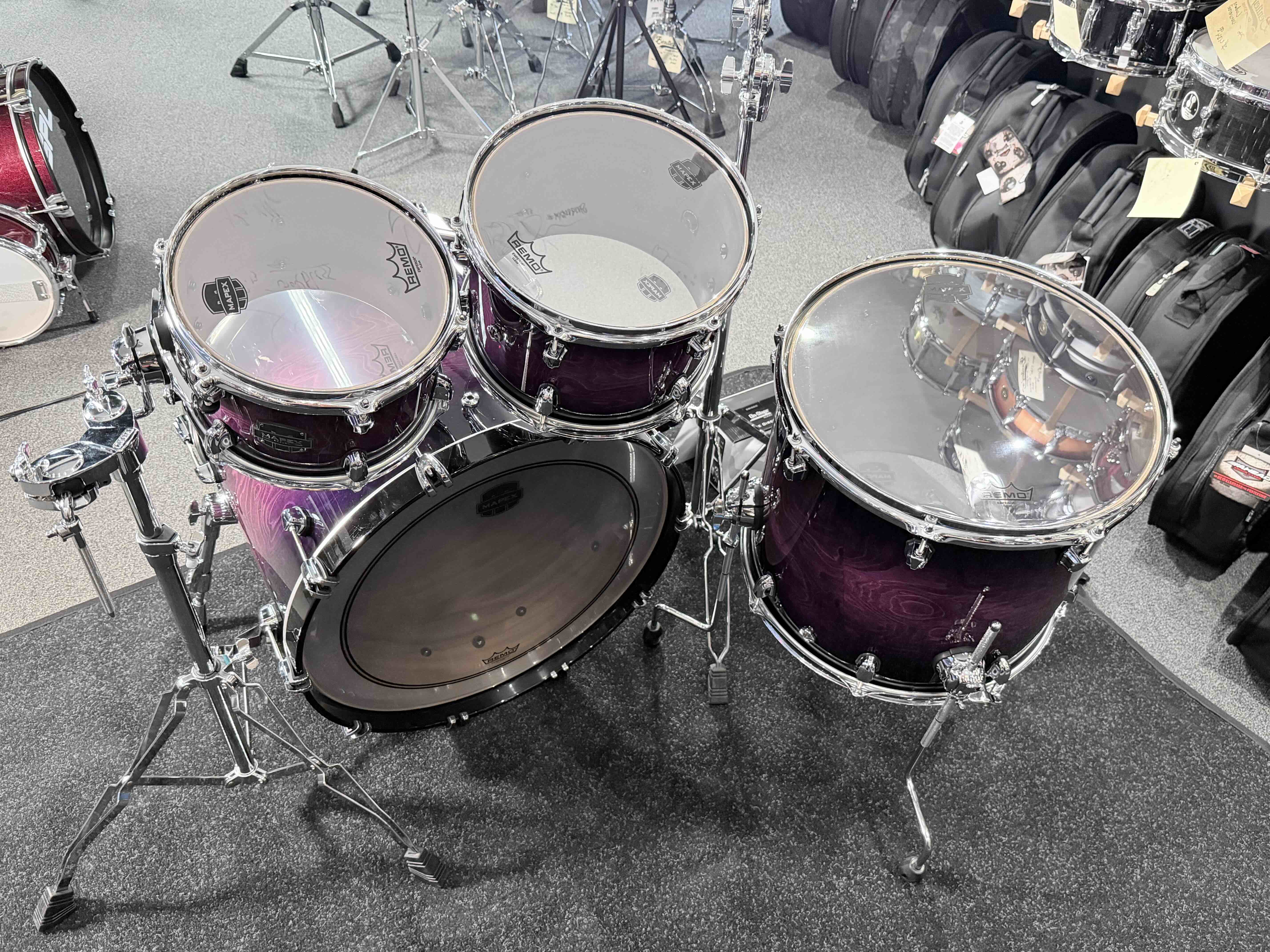 NEW~ Mapex SR529XUZXP Saturn VI Rock 4-Piece 10/12/16/22 Drum Kit