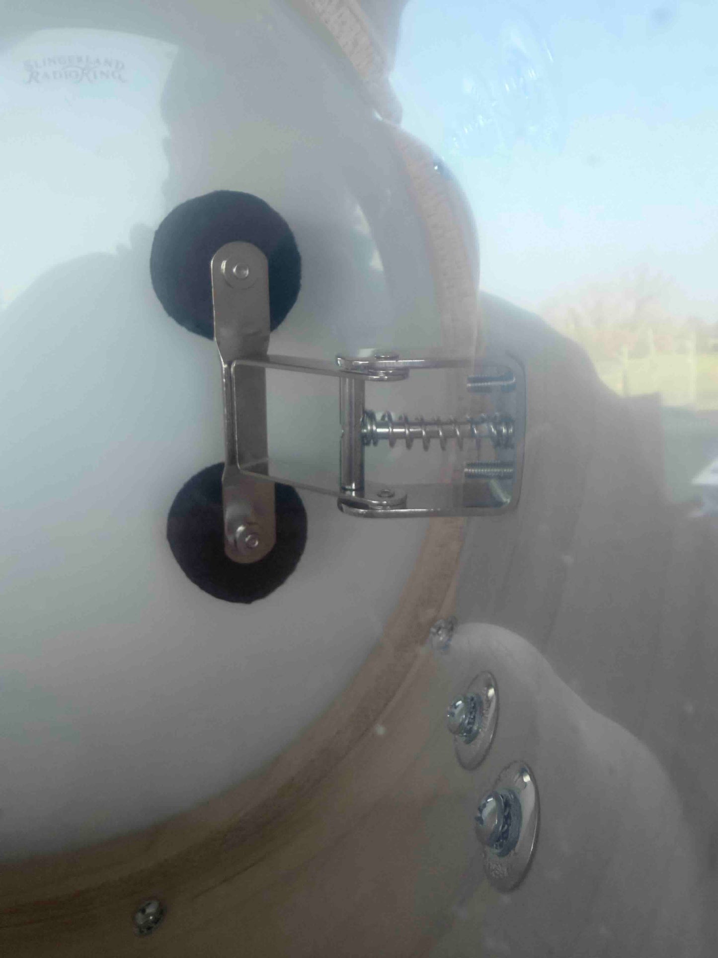 ~NEW!~ Slingerland RadioKing Solid Shell Maple 7x14 Snare Drum in Maroon Glass Glitter with Nickel Hardware