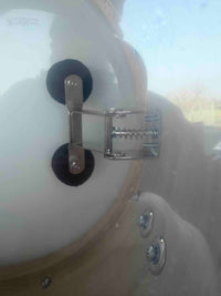 ~NEW!~ Slingerland RadioKing Solid Shell Maple 7x14 Snare Drum in Maroon Glass Glitter with Nickel Hardware