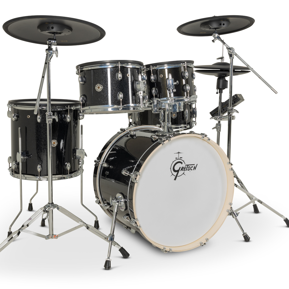 ~NEW!~ Gretsch CE-F405-BKSP Catalina EVO 5-Piece Electronic Drum Kit Set in Black Sparkle with Cymbals & Hardware (PRE-ORDER)