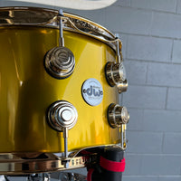 DW Collector's Series 8x14" SSC Maple Snare Drum in Liquid Gold Lacquer Custom w/ Gold Hardware