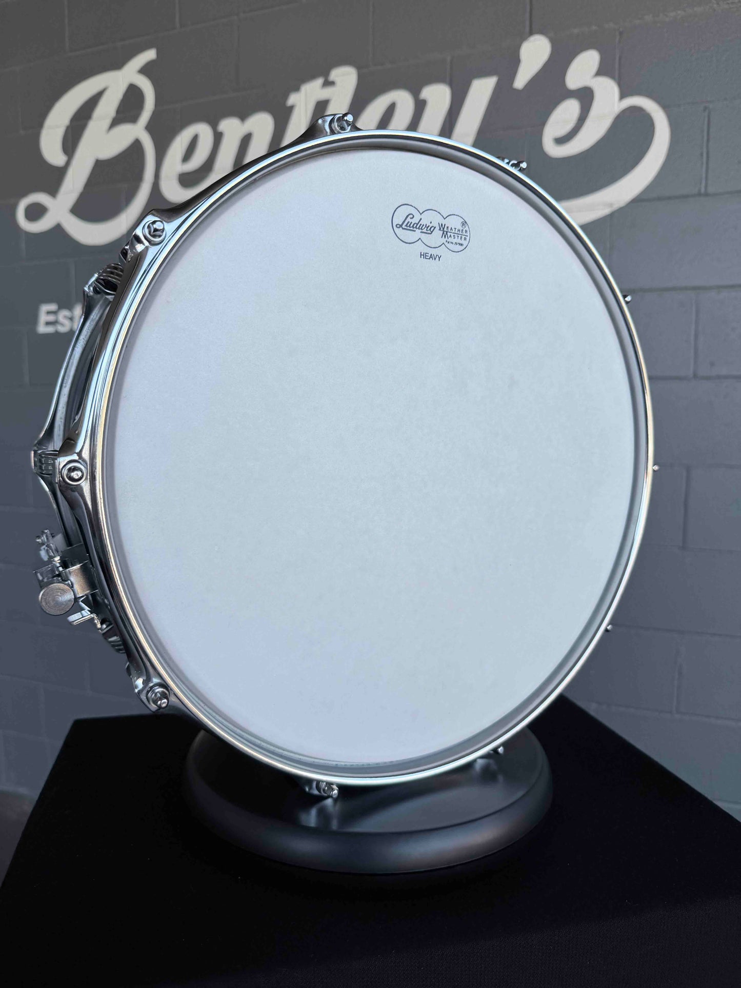 Ludwig Classic Maple 6.5x14 Snare Drum in Sky Blue Pearl with 20-Lugs