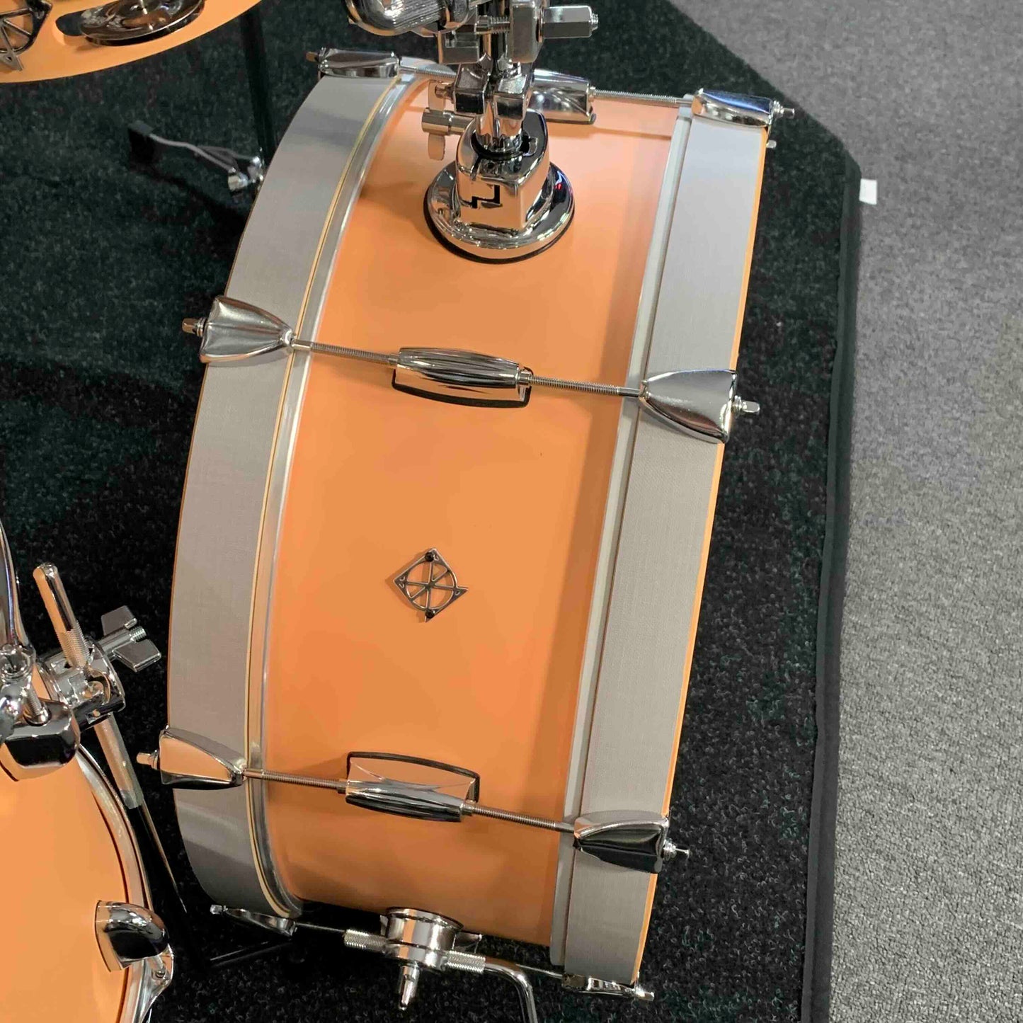 ~NEW~ Dixon PODL520PF Little Roomer 5-Piece Drum Kit Set in Peach Fuzz *IN STOCK*
