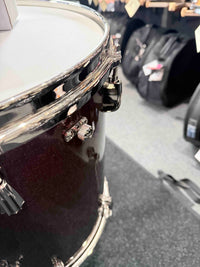 ~NEW!~ 2026 Slingerland RadioKing Mahogany/Poplar/Mahogany 3-Piece 13/16/22 Drum Kit Set in Maroon Glass Glitter with Nickel Hardware