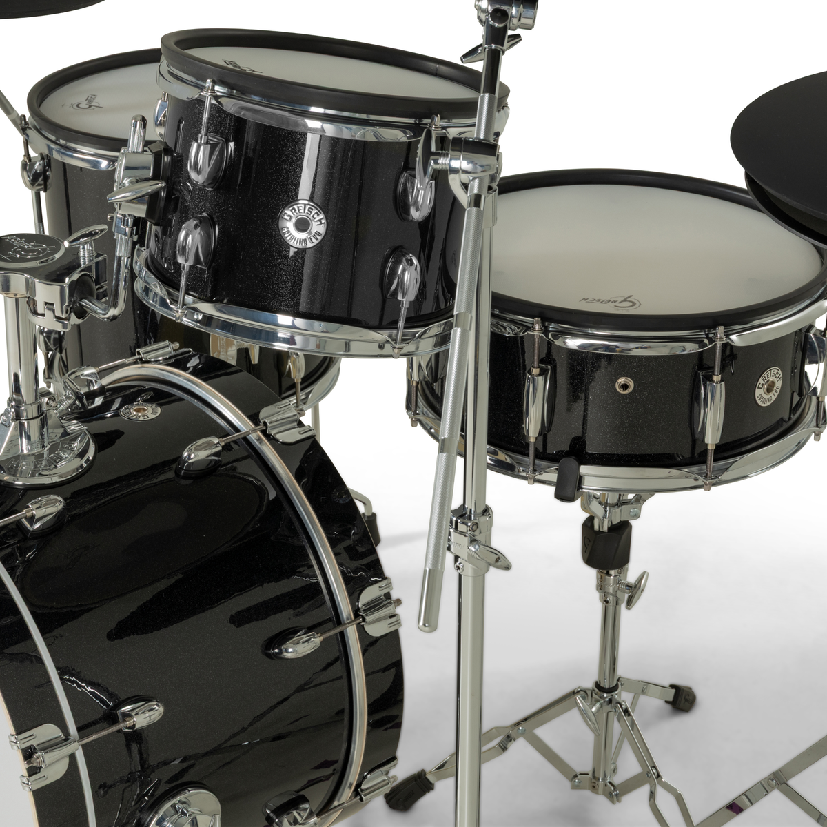 ~NEW!~ Gretsch CE-J484-BKSP Catalina EVO 4-Piece Electronic Drum Kit Set in Black Sparkle with Cymbals & Hardware (PRE-ORDER)