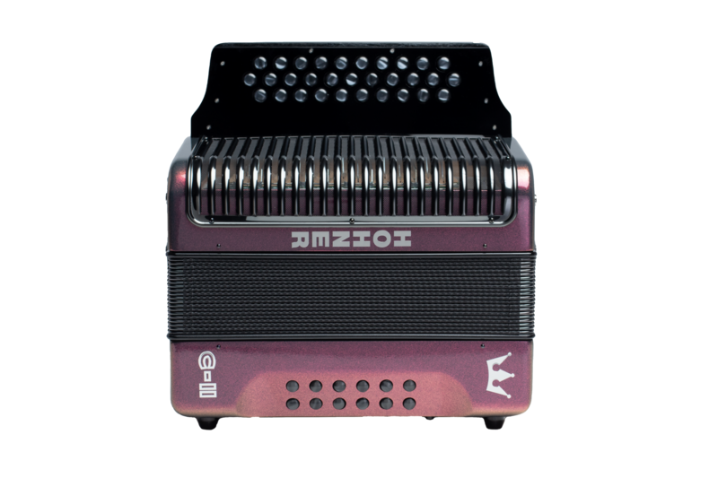 Hohner C-II FBBEB RTG Corona C-II Accordion in Keys of F/Bb/Eb in Red to Gold Finish