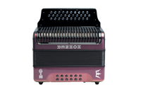 Hohner C-II FBBEB RTG Corona C-II Accordion in Keys of F/Bb/Eb in Red to Gold Finish