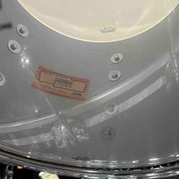 ~WOW!~ Gretsch USA Custom 4-Piece 10/12/16/22 Drum Kit Set in Azure Blue Gloss Lacquer with White Marine Pearl Bass Drum Hoops Inlays