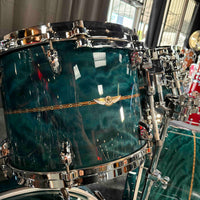 ~WOW!~ TAMA STAR Bubinga 10-Piece Double-Bass Drum Kit Set in Wild Sea Blue Bosse Gloss Lacquer with Dual Inlay