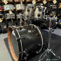~WOW!~ DW Collector's Series Pure Walnut 5-Piece 10/12/14/16/22 Drum Kit Set in Ebony Satin Oil with Black Nickel Hardware