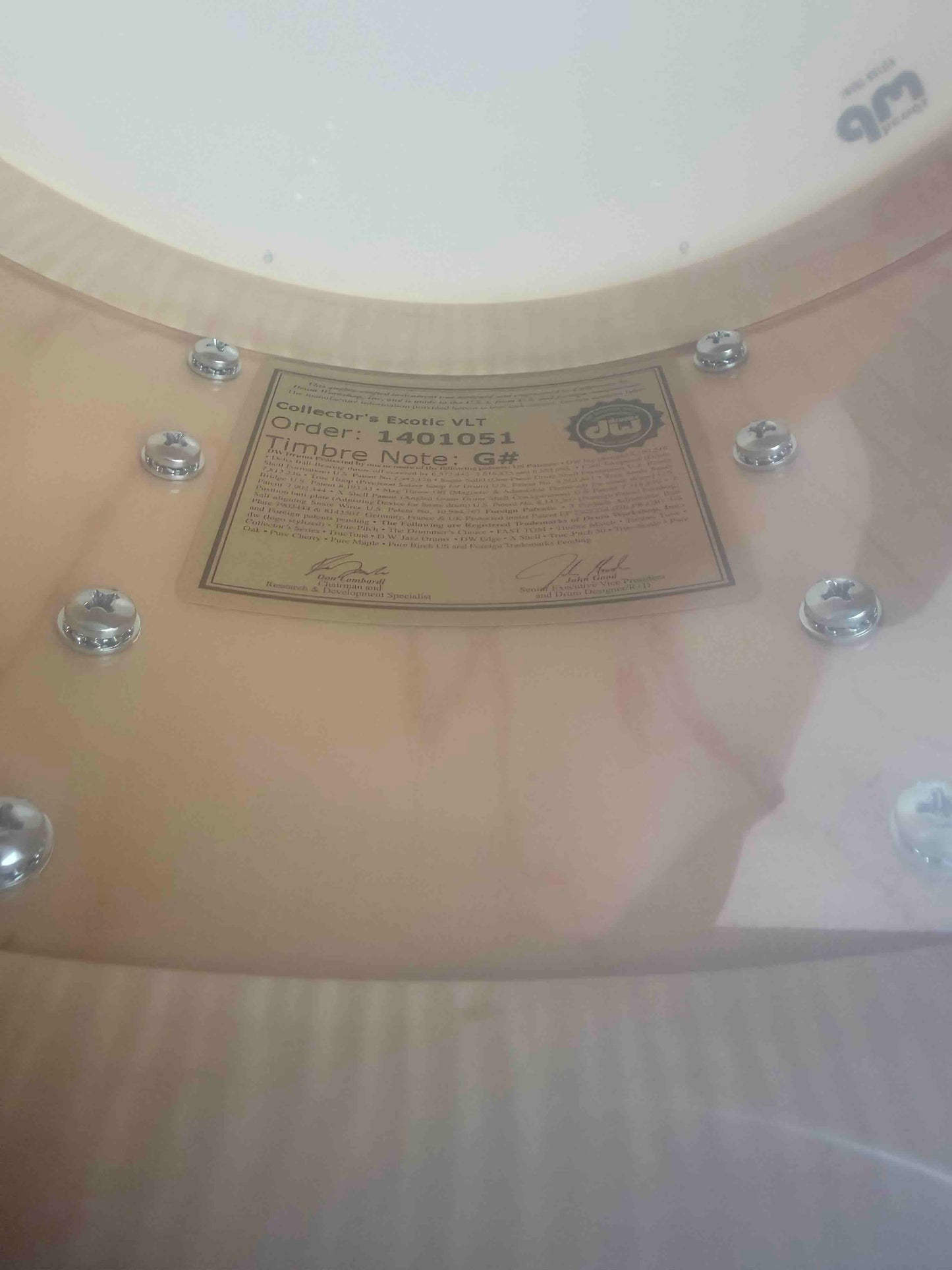 ~NEW~ DW Collector's Series 8x14 SSC Maple Snare Drum in Exotic Sick Clown over Solid Metallic Black Lacquer with Chrome Hardware