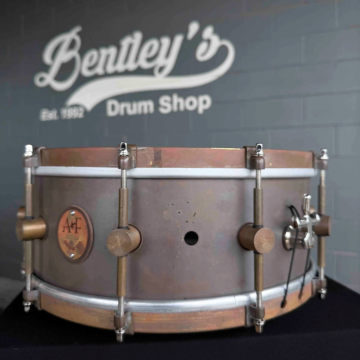 A&F Drum Co. Raw Copper 5.75x14 Snare Drum (Store Demo)