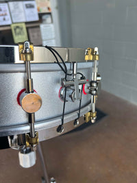 ~LIMITED EDITION~ A&F Red 4x14 Mercedes Aluminum Piccolo Snare Drum w/ Deluxe A&F Traveler Case (DH Room 4)