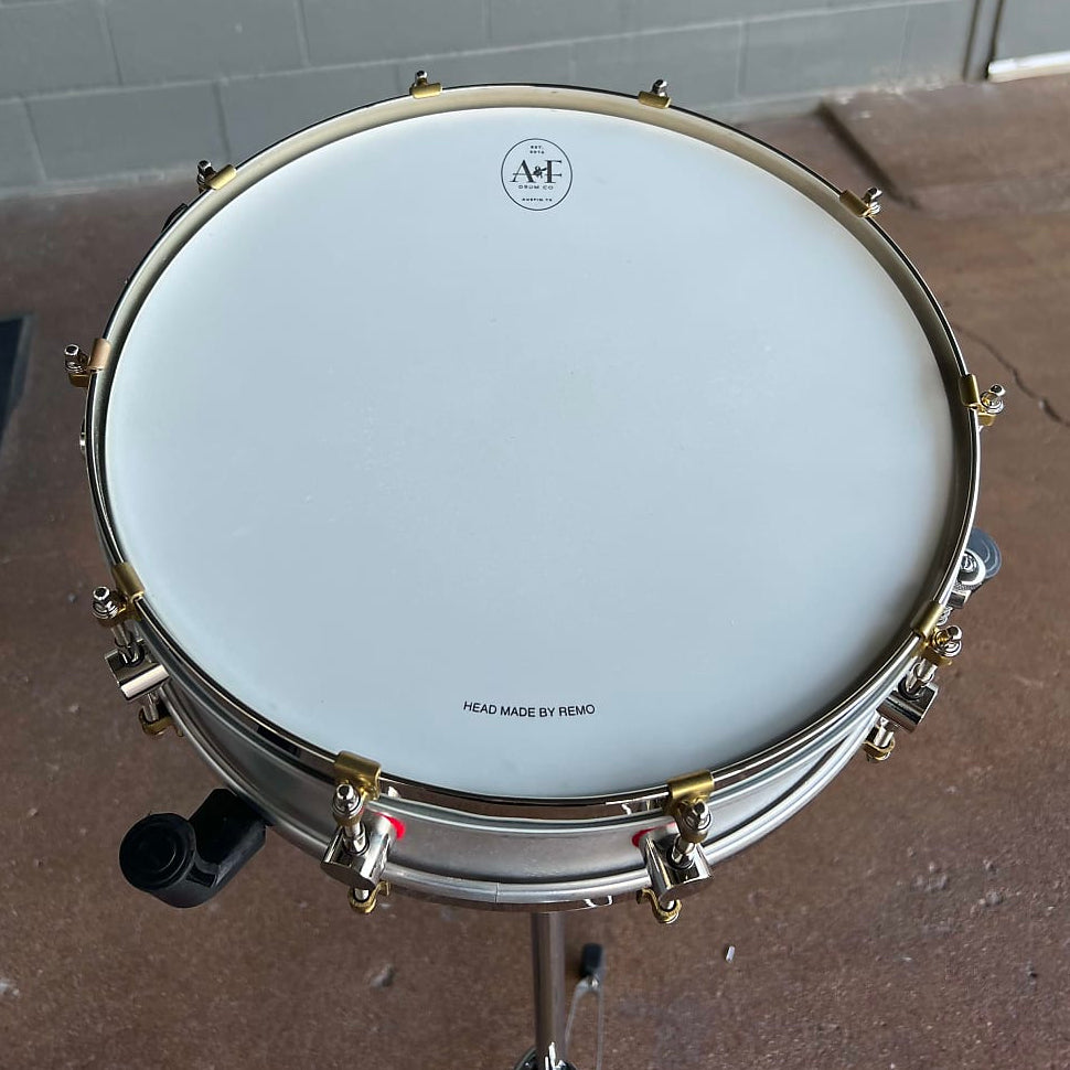 ~LIMITED EDITION~ A&F Red 4x14 Mercedes Aluminum Piccolo Snare Drum w/ Deluxe A&F Traveler Case (DH Room 4)