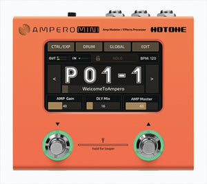 Hotone MP-50OR Ampero Mini Guitar Pedal in Orange