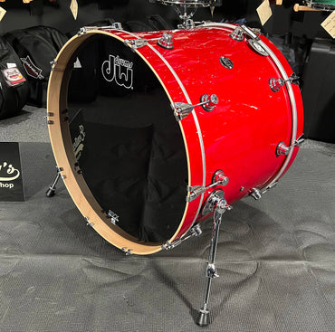 DW Performance Series 18x24" Bass Kick Drum in Candy Apple Red Lacquer