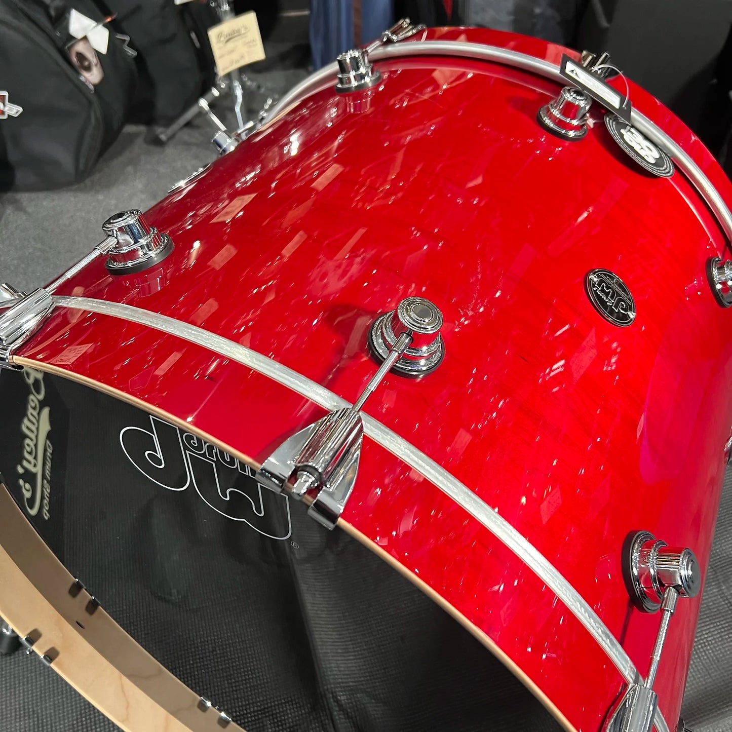 DW Performance Series 18x24" Bass Kick Drum in Candy Apple Red Lacquer